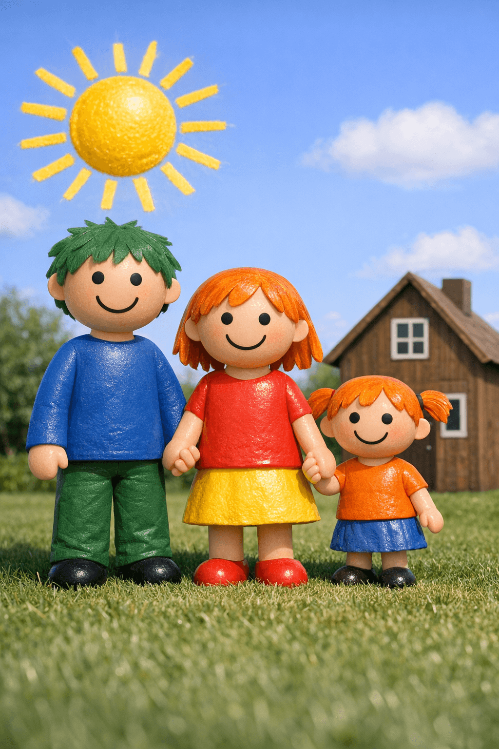 Kunstwerk Familie
