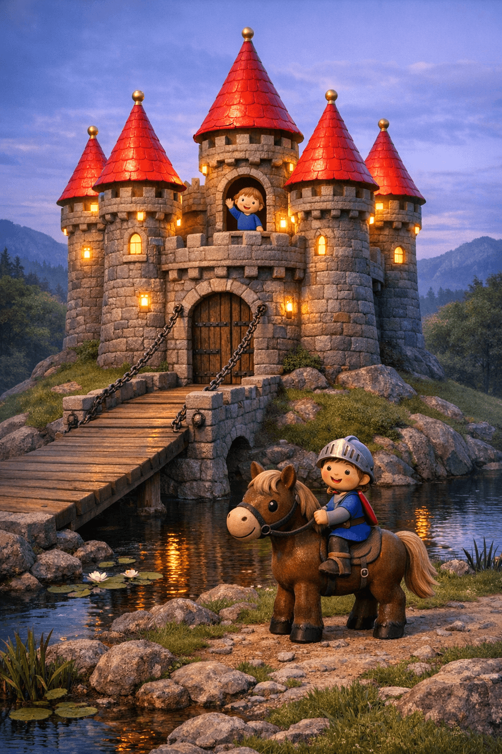 Kunstwerk Schloss und Märchen
